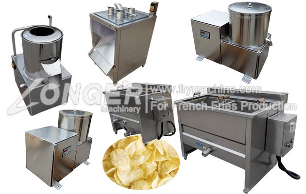 Commercial Industrial Semi-Automatic Potato Chips Making Machine
