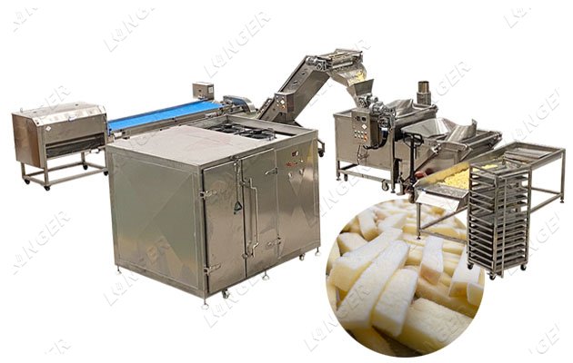 Quick Frozen Potato French Fries Manufacturing Machinery Plant China