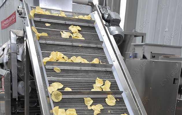 potato chips frying machine