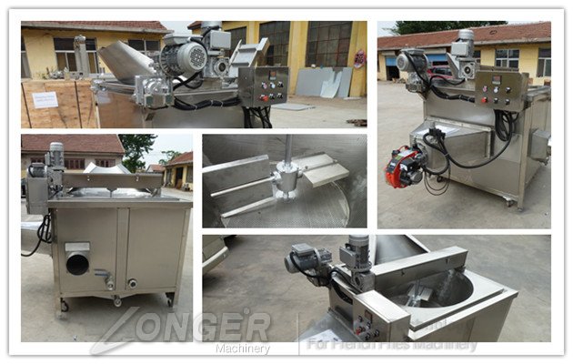 gas potato chips frying machine