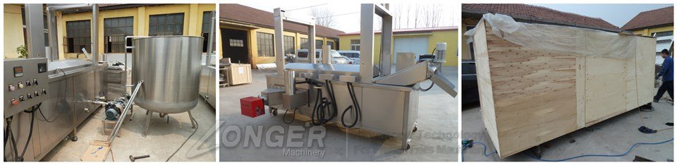 Automatic continuous frying machine