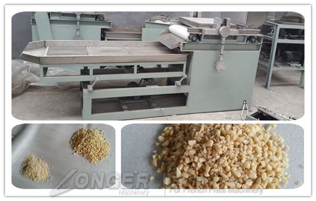 Peanut cutting machine