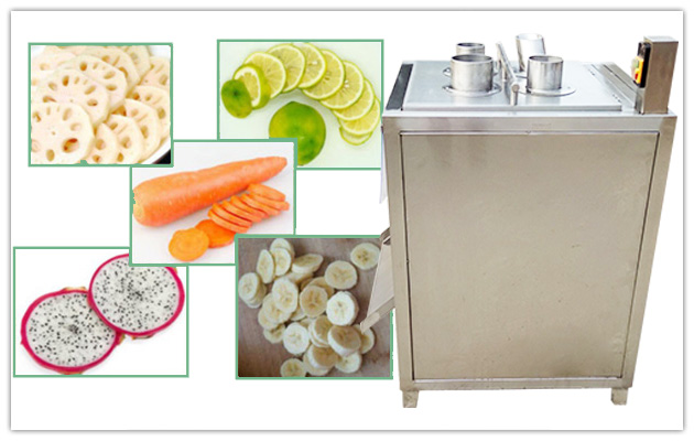 Electric Fruit and Vegetable Slicing Machine Stainless Steel Household  Potato Slicer Radish Lotus Root and Vegetable Cutter