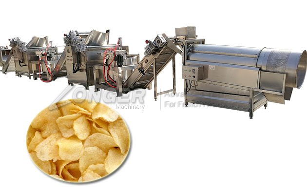 Automatic Crispy Potato Chip Making Machine Twister Potato Chips