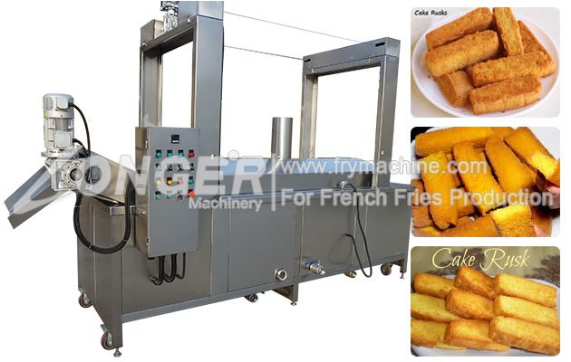 Automatic Snacks Frying Machine Stainless Steel