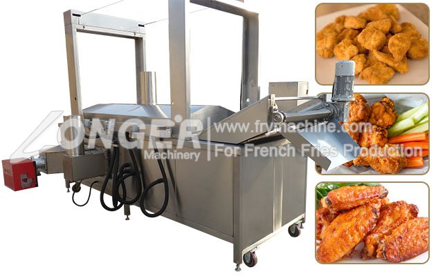 Automatic Snacks Frying Machine 300 kg/h