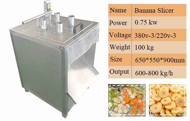 Stainless Steel Long Banana Chips Slicer Cutting Machine For Sale