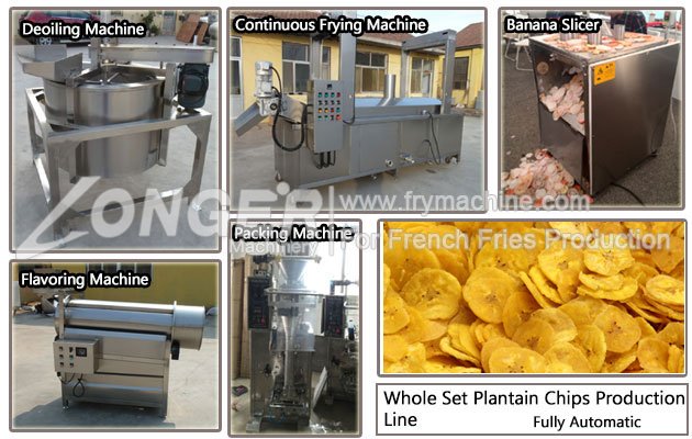 Continuous Plantain Banana Chips Frying Machine