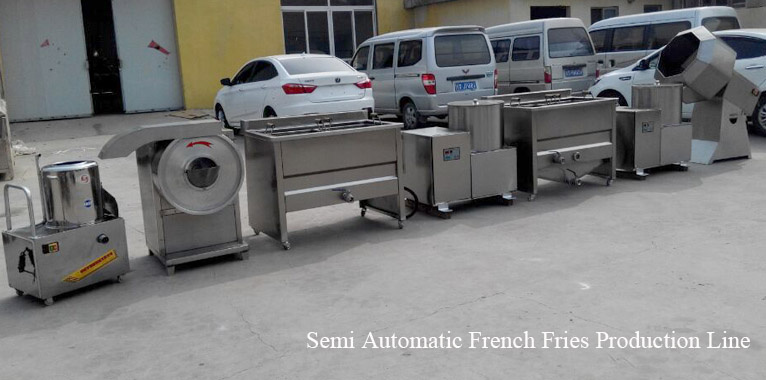 Semi Automatic French Fries Machine