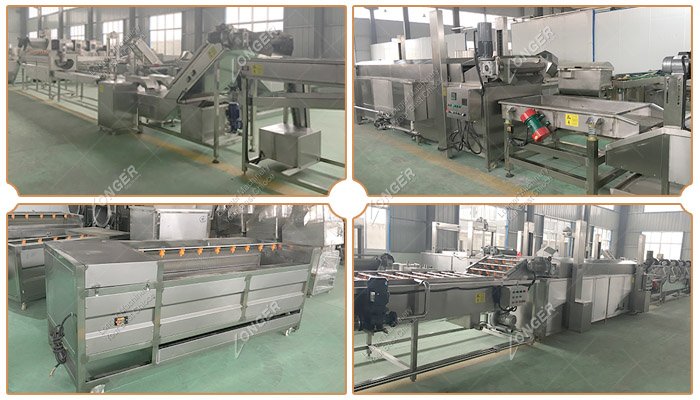 China French Fries Equipment 500 kg/h