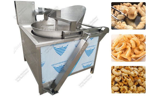 Stainless Steel Automatic Stir Pork Skin Frying Machine