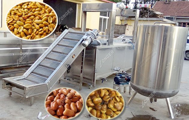 200 kg/h Continuous Fried Peanuts Fryer Machine