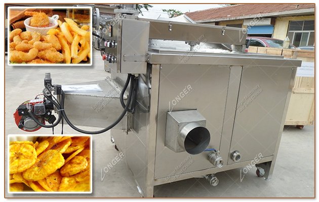 Energy Saving French Fries Frying Machine/Oil-Water Mixture Frying Machine