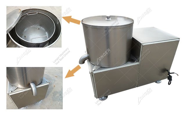 400 Centrifugal Fruit Vegetable Dewatering Machine Stainless Steel