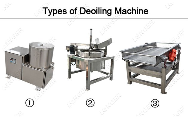 Types of Deoiling Machine