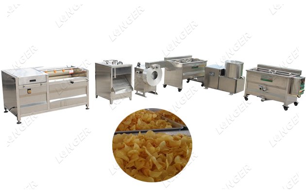 Small Scale Production Line for Potato Chips